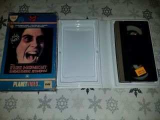The Eerie Midnight Horror Show Vhs Planet Video Very Rare Big Box