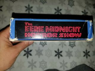 The Eerie Midnight Horror Show VHS Planet Video Very Rare Big Box 6