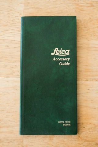 Rare Leica Accessory Guide Hove Foto Books 1989