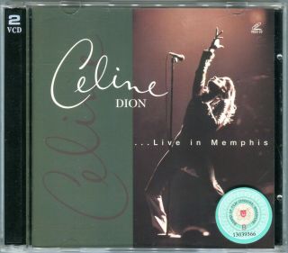Celine Dion - Live In Memphis 1997 2 Disc Video Cd Vcd Set Very Rare