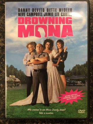 Drowning Mona Rare Comedy Dvd Danny Devito Jamie Lee Curtis 1999