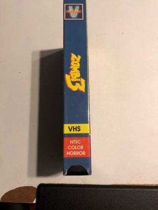 Zombi 3 VHS Videotec Fulci Zombies Rare OOP 4