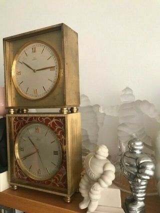 Omega 8 Day Clock Rare Circa 1946 For Restoration And Parts.