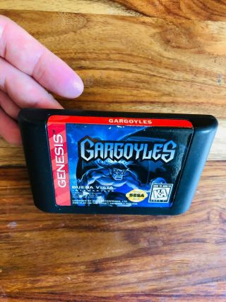 Gargoyle ' s Disney Sega Genesis Rare Game Cart VERY GOOD 2