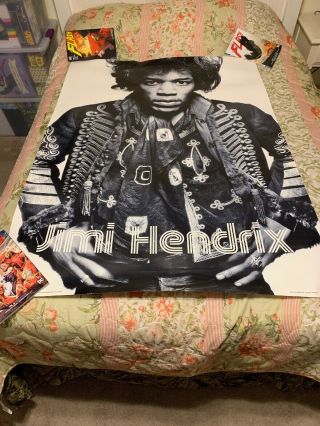 Rare Huge Jimi Hendrix Subway Poster 3 Ft.  X 5 Ft.