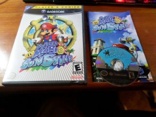 Mario Sunshine (nintendo Gamecube) Wii Game Complete Rare