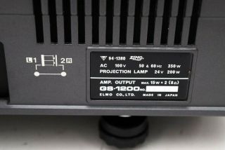 Rare ELMO GS - 1200 8 Film projector w/ Box,  Controller Japan [Exc,  ] 60312A 10