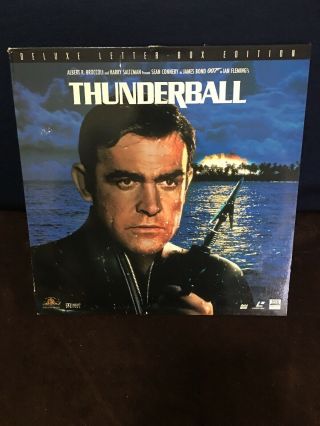 Thunderball James Bond 007 Laserdisc Ld Deluxe Letterbox Edition Rare