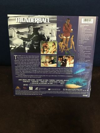 Thunderball James Bond 007 LaserDisc LD Deluxe Letterbox Edition RARE 5