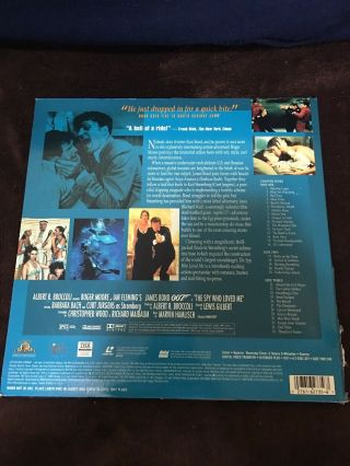 The Spy Who Loved Me Deluxe Letter Box Edition LaserDisc LD RARE 3