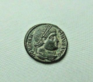 Rare Extremely Fine Constantine I Silvered Follis Siscia 19mm/3,  0gr.