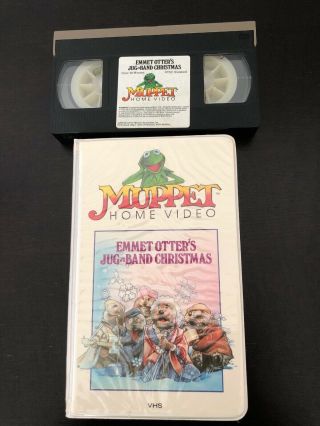 Muppet Home Video Emmet Otter’s Jug - Band Christmas Rare Vhs Clamshell 808vs