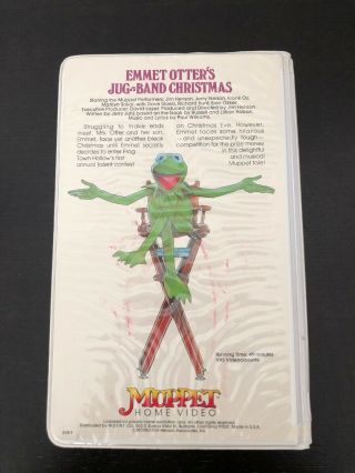 Muppet Home Video Emmet Otter’s Jug - Band Christmas Rare VHS Clamshell 808VS 3