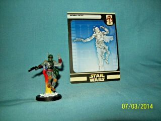 Wotc Star Wars Miniatures Boba Fett,  Rebel Storm 42/60,  Fringe,  Very Rare