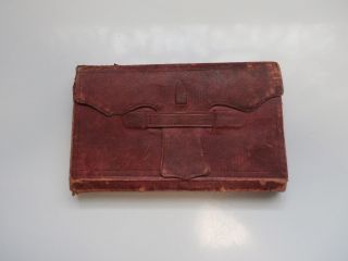 1848 Engineers And Mechanics Leather Pocket - Book Fifth Edition - Rare
