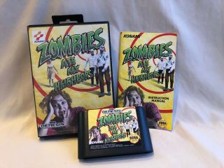 Rare: Sega Genesis Zombies Ate My Neighbors 1993 Video Game Great Complete