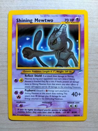 Shining Mewtwo 109/105 Holo Rare Neo Destiny Pokemon Card Nm/ex