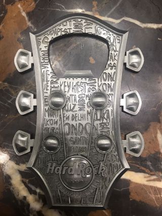 Hard Rock Cafe Northfield Park Rocksino Guitar Head Magnet Rare