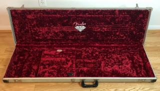 American Fender Jazz Bass G&g Tolex 60th Anniversary Hardshell Case - Very Rare