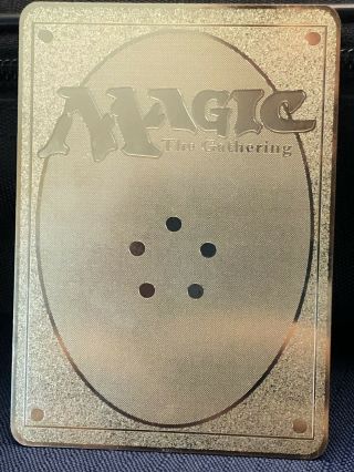BLACK LOTUS Alpha Beta UNLIMITED MTG Magic The Gathering Metal Gold Fan Card 2