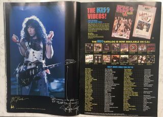 KISS Crazy Nights Concert Tour Book 1987 - 1988 VG RARE 8