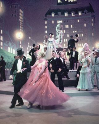 Fred Astaire & Ginger Rogers Rare Color Photo Dancing