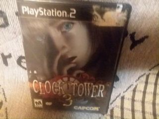 Clock Tower 3 Sony Playstation 2 Complete Ps2 Rare Horror Game 2003 Not