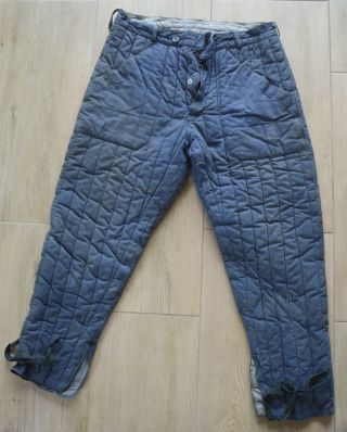 Red Army Wwii Soviet Soldier Winter Padded Trousers Rare War Relic Eastern Front