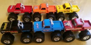 1989 Racing champions Monster truck mail in set Bearfoot First Blood Taurus RARE 4