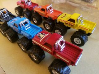 1989 Racing champions Monster truck mail in set Bearfoot First Blood Taurus RARE 6