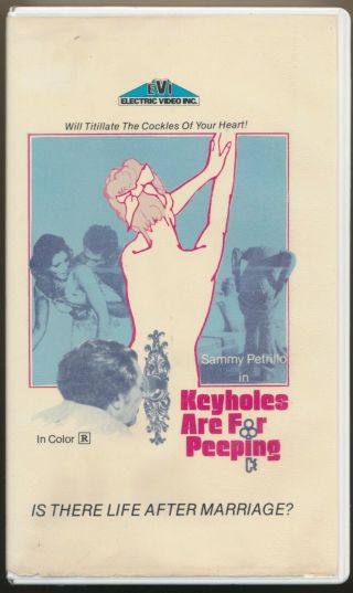 Keyholes Are For Peeping Sammy Petrillo Sex Comedy Evi Electric Video Vhs Rare