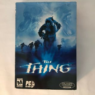 The Thing Pc Video Game Cd - Rom Complete W Box Horror John Carpenter Rare