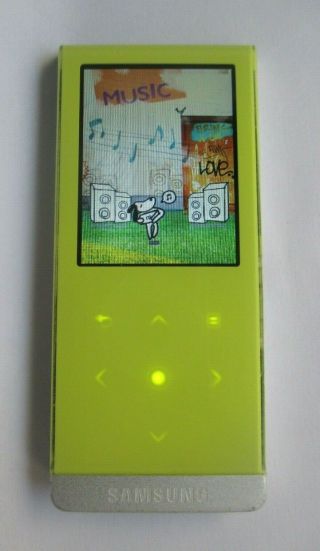 Rare Samsung YP - T10 2 GB Slim Portable Media Player with Bluetooth (Yellow) 2