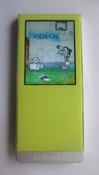 Rare Samsung YP - T10 2 GB Slim Portable Media Player with Bluetooth (Yellow) 4