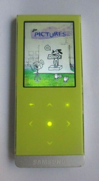 Rare Samsung YP - T10 2 GB Slim Portable Media Player with Bluetooth (Yellow) 5