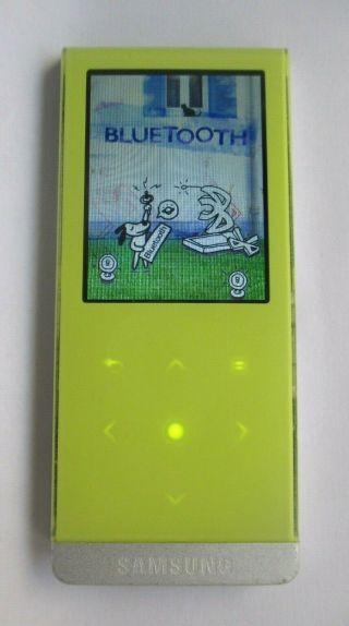 Rare Samsung YP - T10 2 GB Slim Portable Media Player with Bluetooth (Yellow) 7