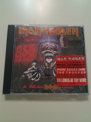 Iron Maiden ‎– A Real Dead One (cd,  1993) Emi United Kingdom Rare Metal‎