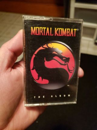 Rare 1995 Mortal Kombat Motion Picture Soundtrack Cassette Tape