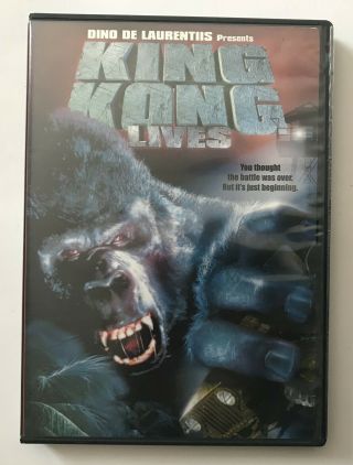 King Kong Lives Dvd Linda Hamilton Widescreen Ntsc Oop Rare