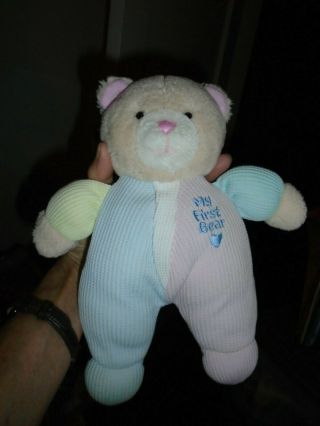 Kids Gifts My First Bear Thermal Pastel Colors Rare Stuffed Animal