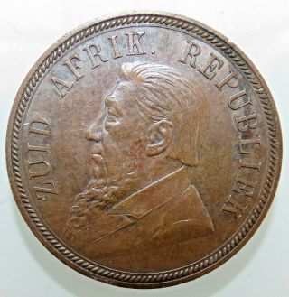 South Africa Rare Penny Km 2 1892 See Unc - Bronze