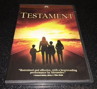 Testament Dvd Rare Oop Region 1 Widescreen Paramount Jane Alexander