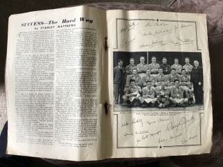 1948 FA Cup Final programme plus rare ‘Blackpool to Wembley’ souvenir programme. 3