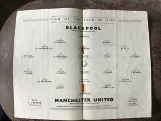 1948 FA Cup Final programme plus rare ‘Blackpool to Wembley’ souvenir programme. 6