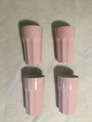 Rare,  (set Of Four) Ikea Pokal Pink Milkshake Glasses/tumblers $49.  00