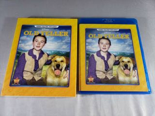 Old Yeller Blu - Ray Rare Disney Movie Club Exclusive W/ Slip Cover