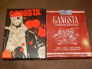 Gangsta Complete Series Limited Edition Oop Blu - Ray/dvd W/rare Cigarette Set