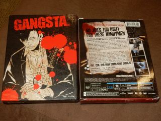 GANGSTA COMPLETE SERIES LIMITED EDITION OOP BLU - RAY/DVD W/RARE CIGARETTE SET 2