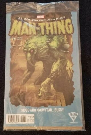 Man Thing 1 Fried Pie Variant Comic Bam Rare Htf R.  L.  Stine 2017
