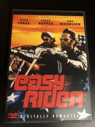 Easy Rider Dvd Special Edition Rare & Oop W/insert Peter Fonda Nicholson